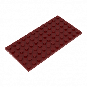 Пластина Lego Обычная 6 x 12 3028 4248805 4585600 6212076 Dark Red 4шт Б/У - Retromagaz