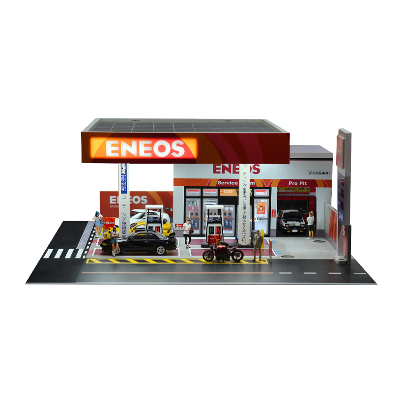 Диорама G-Fans ENEOS Gas Station 1:64 710038 Black - Retromagaz