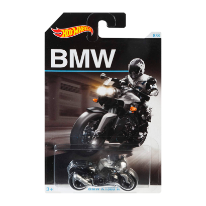 Тематическая Машинка Hot Wheels BMW K 1300 R BMW 1:64 DJM85 Black - Retromagaz