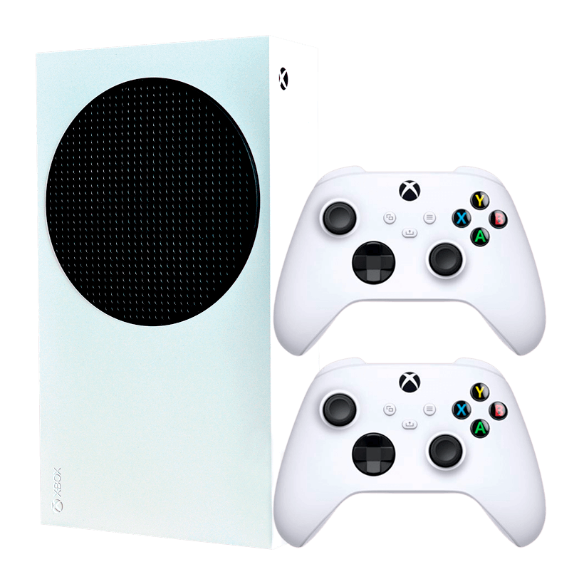 Набор Консоль Microsoft Xbox Series S 512GB White Б/У  + Геймпад Беспроводной Robot 2шт - Retromagaz