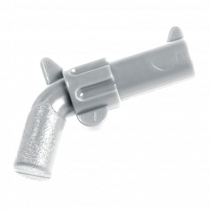 Зброя Lego Pistol Revolver Large Barrel Стрілецька 30132 6099399 Flat Silver 2шт Б/У