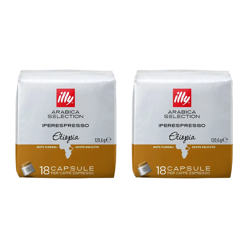 Набор Кава в Капсулах 2шт Illy Ethiopia 120,6g - Retromagaz