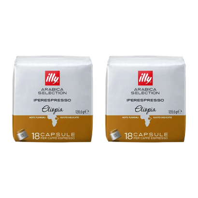 Набор Кава в Капсулах 2шт Illy Ethiopia 120,6g - Retromagaz