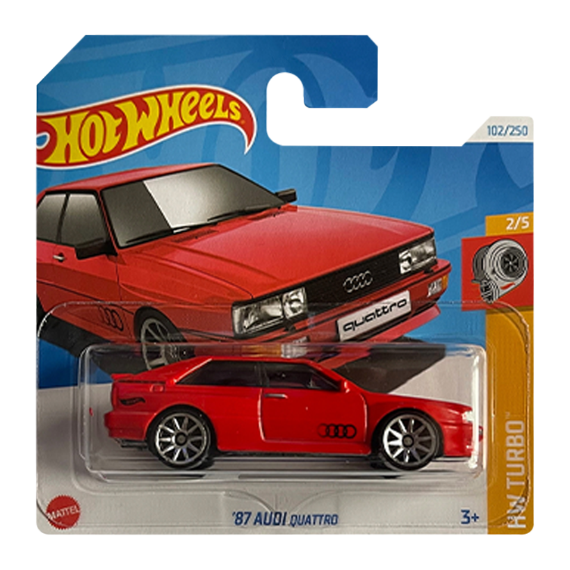 Машинка Базова Hot Wheels '87 Audi quattro Turbo 1:64 HRY55 Red - Retromagaz