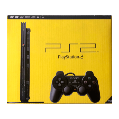 Коробка Sony PlayStation 2 Slim 7xxxx Black Б/У Хорошее - Retromagaz