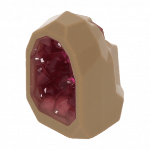 Скала Lego Geode with Glitter Trans-Dark Pink Crystal Драгоценность 1 x 1 49656pb02 6264092 Dark Tan 2шт Б/У