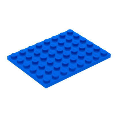 Пластина Lego Обычная 6 x 8 3036 303623 Blue 10шт Б/У - Retromagaz