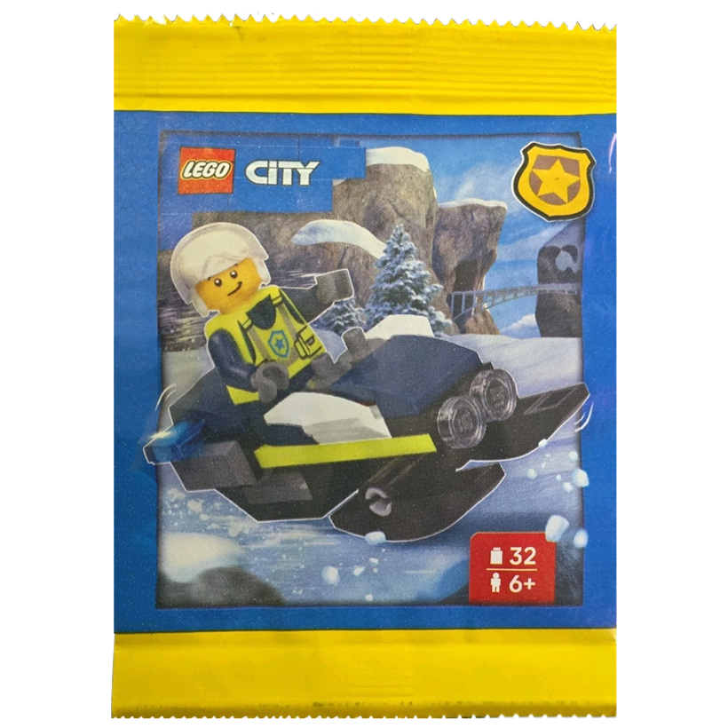 Конструктор Lego Police Officer with Snowmobile Paper Bag City L0002220 cty1967 Новый - Retromagaz