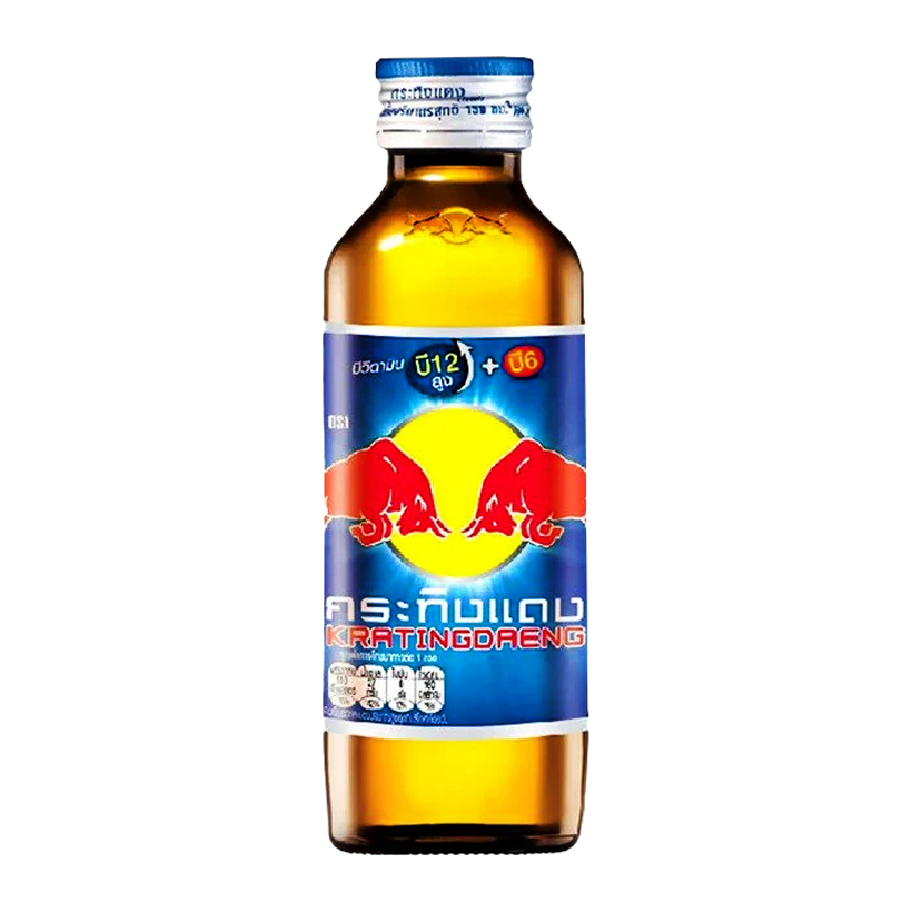 Напій Енергетичний Red Bull Тайський Krating Daeng Скляна Пляшка 150ml - Retromagaz