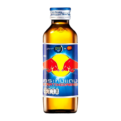 Напиток Энергетический Red Bull Тайский Krating Daeng Стеклянная Бутылка 150ml - Retromagaz
