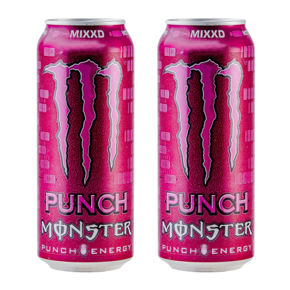 Напій Енергетичний 2шт Monster Energy Punch Mixxd 500ml - Retromagaz