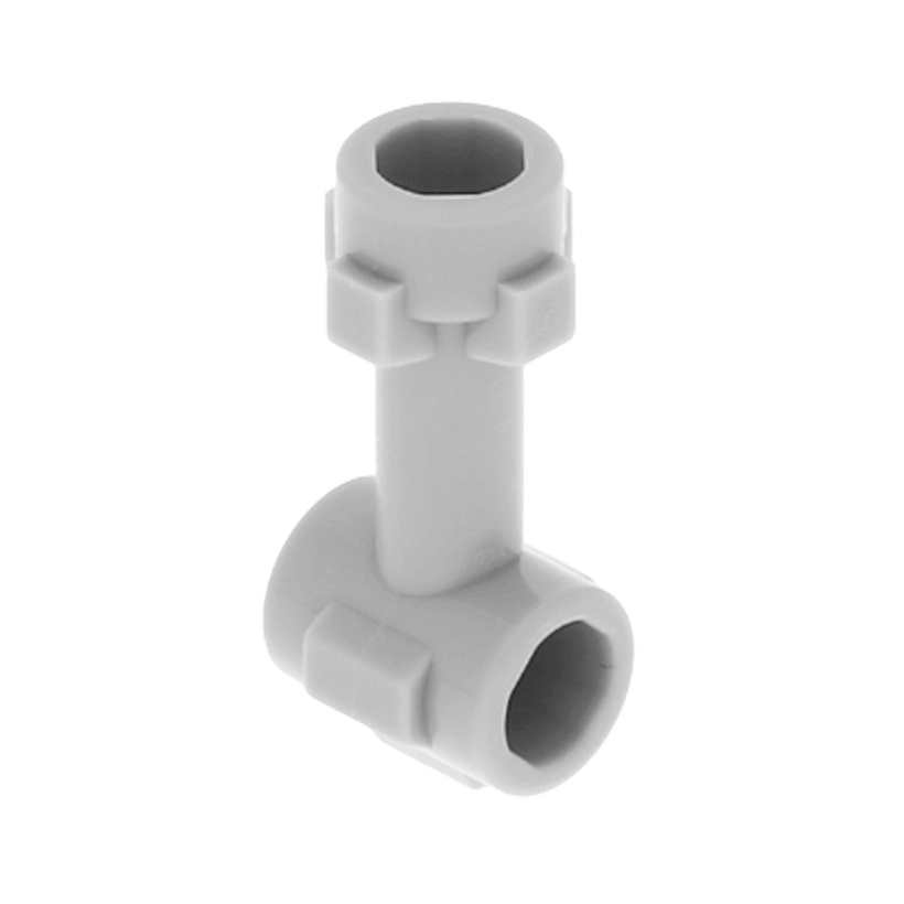 Стержень 20шт Lego Соединитель with Top Stud and 2 Side Studs 1L 92690 4600518 4640844 Light Bluish Grey Б/У - Retromagaz