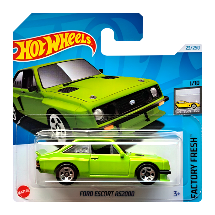 Машинка Базовая Hot Wheels Ford Escort RS2000 Factory Fresh 1:64 HTC48 Green - Retromagaz