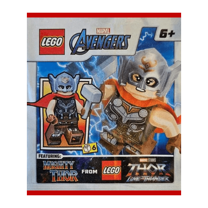 Конструктор Lego Фігурка Marvel Mighty Thor paper bag Super Heroes 242318 sh0815 Новий - Retromagaz