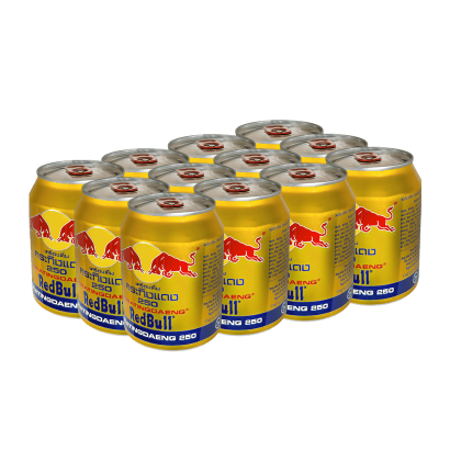 Набір Напій Енергетичний 12шт Red Bull Тайський Krating Daeng 250ml - Retromagaz