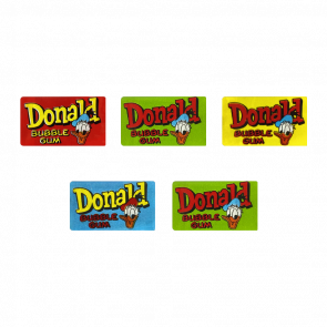 Жувальна Гумка 5шт Donald Bubble Gum Red Blue Yellow Green 4,5g - Retromagaz