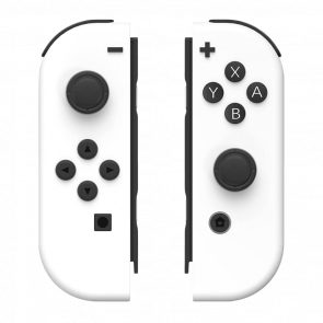Контроллеры Беспроводной Nintendo Switch Joy-Con White Б/У - Retromagaz