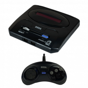 Набір Консоль Sega Mega Drive 2 HAA-2502 Japan Asia Black Б/У  + Геймпад Дротовий - Retromagaz