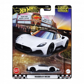 Машинка Premium Hot Wheels Maserati MC20 Boulevard 1:64 JBL11 White - Retromagaz