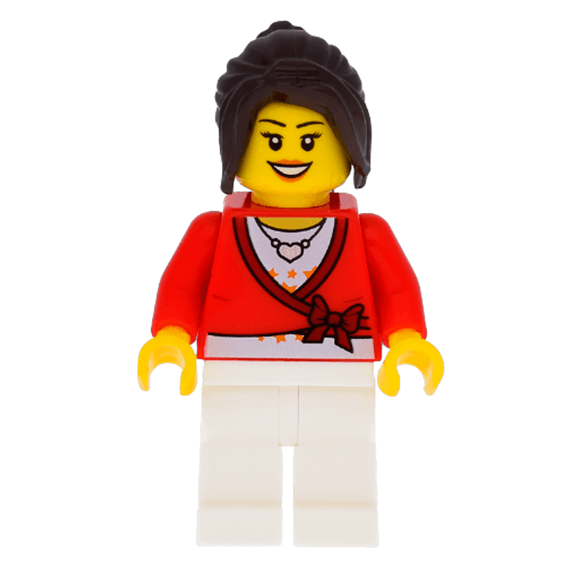 Фигурка Lego People 973pb0580 Sweater Cropped with Bow City cty0504 Б/У - Retromagaz
