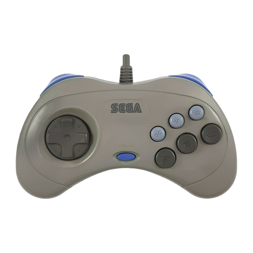 Геймпад Дротовий Sega Saturn HSS-0101 Grey 2m Б/У - Retromagaz