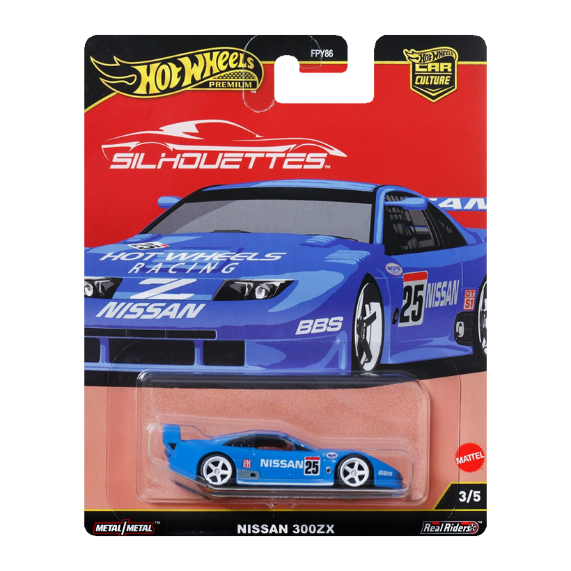 Машинка Premium Hot Wheels Nissan 300ZX Silhouettes 1:64 JBK61 Blue - Retromagaz