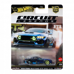 Машинка Premium Hot Wheels 2024 Ford Mustang RTR Spec 5-FD Circuit Legends 1:64 JBK48 Blue Машинка Premium Hot Wheels 2024 Ford Mustang RTR Spec 5-FD Circuit Legends 1:64 JBK48 Blue - Retromagaz