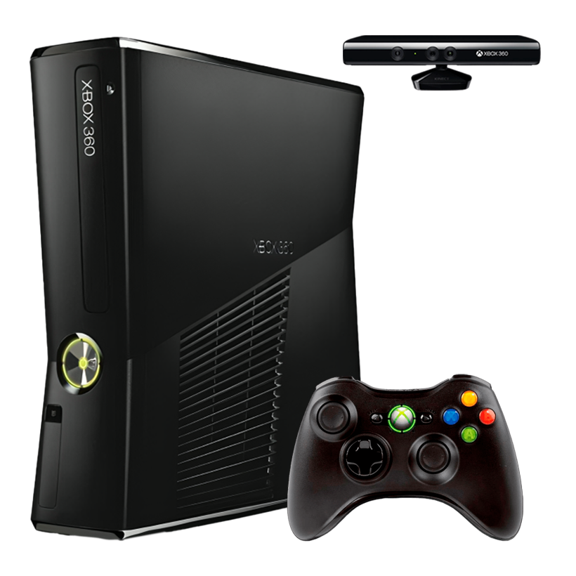 Набір Консоль Microsoft Xbox 360 S Freeboot 250GB Black + 5 Вбудованих Ігор Б/У  + Сенсор Руху Дротовий Kinect + Геймпад Бездротовий - Retromagaz