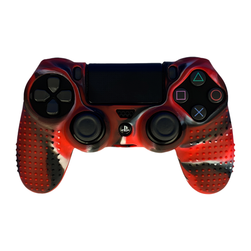 Чехол Силиконовый RMC PlayStation 4 Red Black Новый - Retromagaz