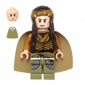 Фігурка Lego The Hobbit Elrond Gold Crown and Olive Green Clothing Films lor105 Б/У - Retromagaz