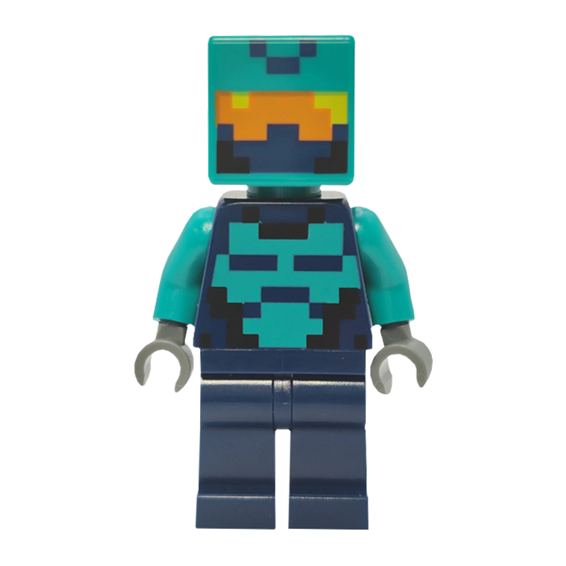 Фигурка Lego Minecraft Nether Hero Dark Blue Torso Games min152 Б/У - Retromagaz