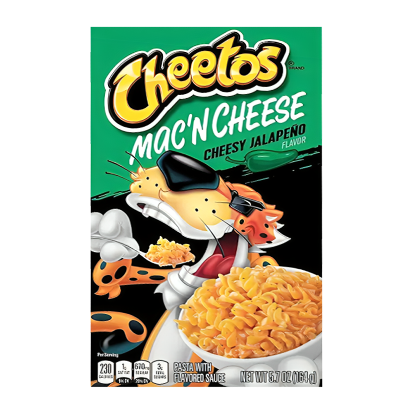 Макарони Cheetos Mac'N Cheese Cheesy Jalepeno Середньогостра 170g - Retromagaz