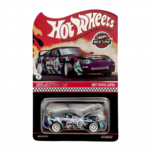 Машинка Premium Hot Wheels 1997 Toyota Supra HKS Red Line Club RLC 1:64 JCP18 Black - Retromagaz