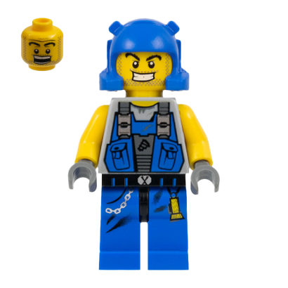 Фигурка Lego Power Miners Miner Duke Beard Stubble Guy Space pm006 Б/У - Retromagaz