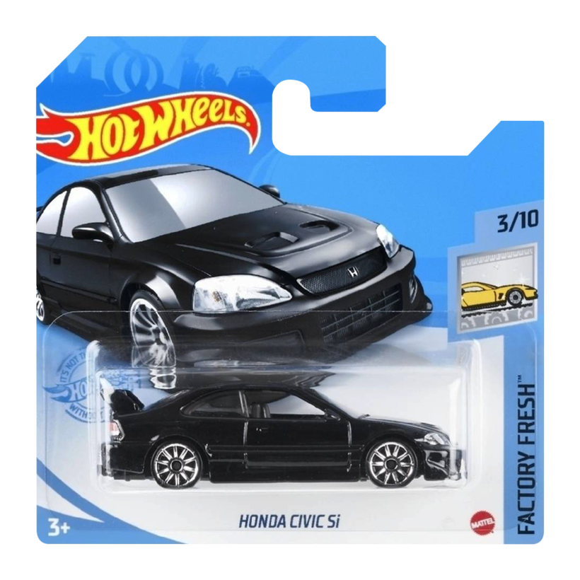 Машинка Базовая Hot Wheels Honda Civic Si Fast & Furious Factory Fresh 1:64 GTC63 Black - Retromagaz