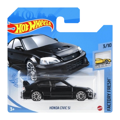 Машинка Базовая Hot Wheels Honda Civic Si Fast & Furious Factory Fresh 1:64 GTC63 Black - Retromagaz
