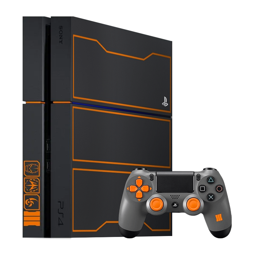 Набор Консоль Sony PlayStation 4 CUH-12хх Call Of Duty: Black Ops III Limited Edition 1TB Black Б/У  + Геймпад Беспроводной Call Of Duty: Ops III Version 1 Grey - Retromagaz