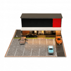 Диорама G-Fans McD Fast Food Building 1:64 710013 Black - Retromagaz