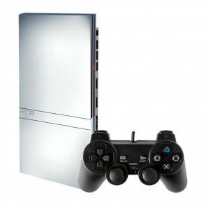 Консоль Sony PlayStation 2 Slim SCPH-7xxx Limited Edition Free MC Boot Silver Неробочий Привід Б/У - Retromagaz