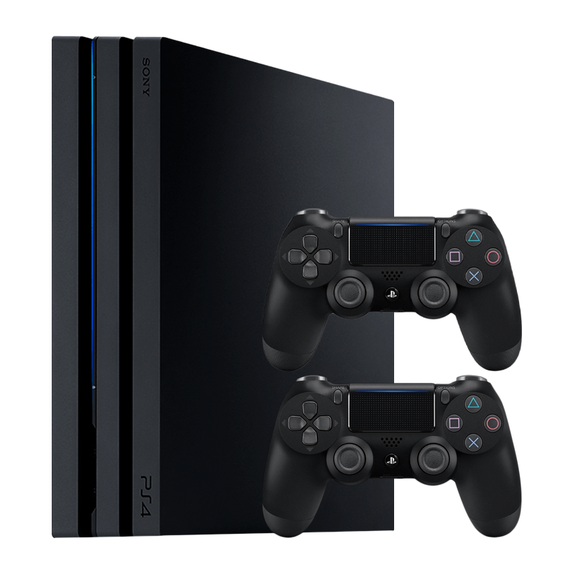 Набір Консоль Sony PlayStation 4 Pro CUH-72xx 1TB Black Б/У  + Геймпад Бездротовий DualShock 4 Version 2 2шт - Retromagaz