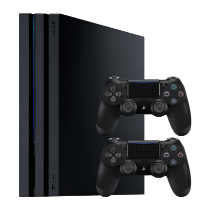 Набор Консоль Sony PlayStation 4 Pro CUH-72xx 1TB Black Б/У  + Геймпад Беспроводной DualShock 4 Version 2 2шт - Retromagaz