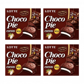 Набір Тістечка 4шт Lotte Чокопай Какао Choco Pie (12 Тістечок) 336g