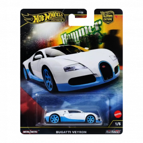 Машинка Premium Hot Wheels Bugatti Veyron Hammer Drop 1:64 HRW06 White - Retromagaz