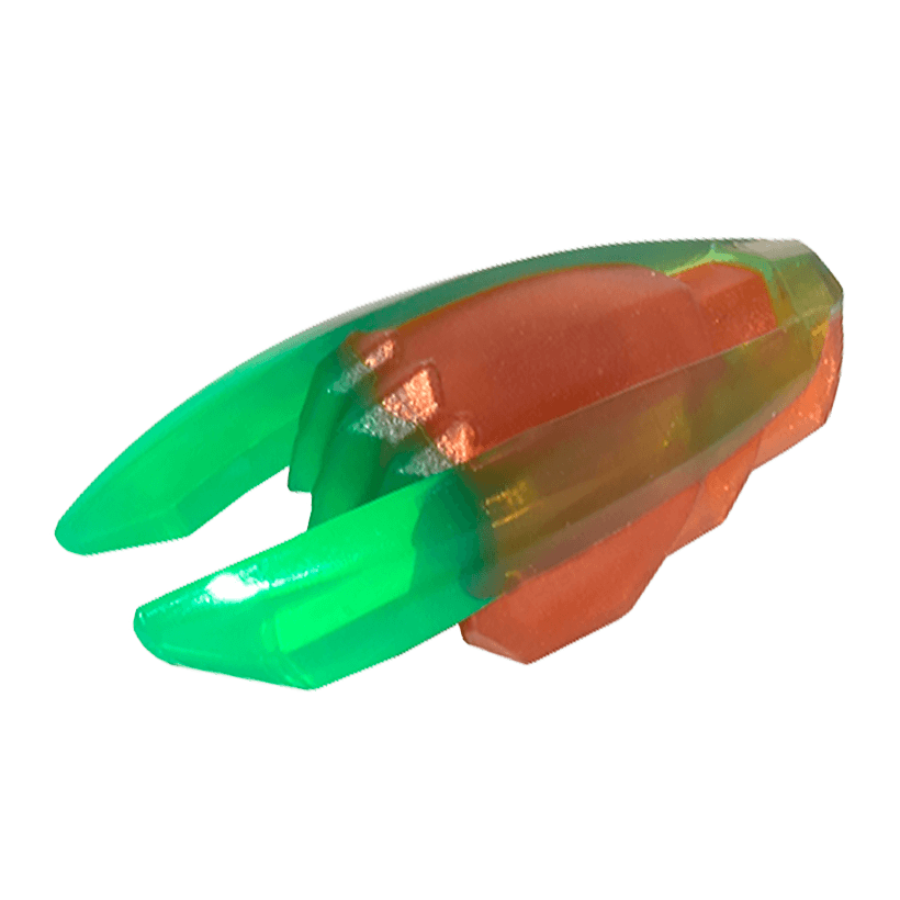 Оружие Lego Другое Ninjago Time Blade with Trans-Green Claws and Blades 28587pb01 6178293 Reddish Copper Б/У - Retromagaz