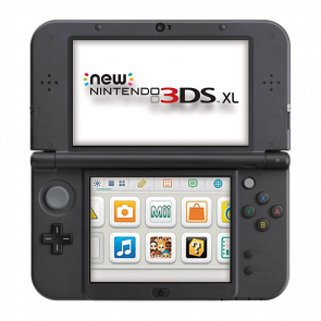 Консоль Nintendo 3DS XL New Модифицированная 32GB Black + 10 Встроенных Игр Б/У