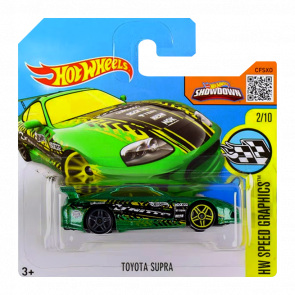 Машинка Базовая Hot Wheels Toyota Supra Speed Graphics 1:64 DHR73 Green