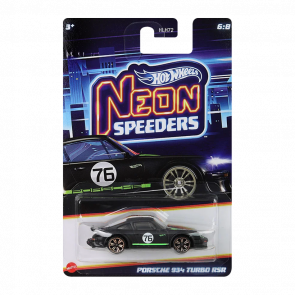 Тематическая Машинка Hot Wheels Porsche 934 Turbo RSR Neon Speeders 1:64 JCB05 Black Тематическая Машинка Hot Wheels Porsche 934 Turbo RSR Neon Speeders 1:64 JCB05 Black - Retromagaz