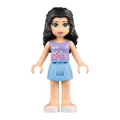 Фігурка Lego Emma Bright Light Blue Skirt Friends Girl frnd090 Б/У - Retromagaz