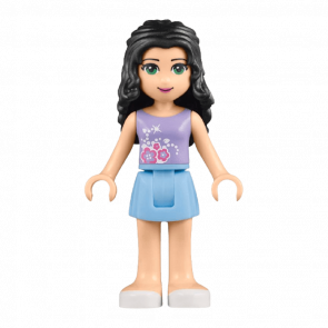Фігурка Lego Girl Emma Bright Light Blue Skirt Friends frnd090 Б/У - Retromagaz