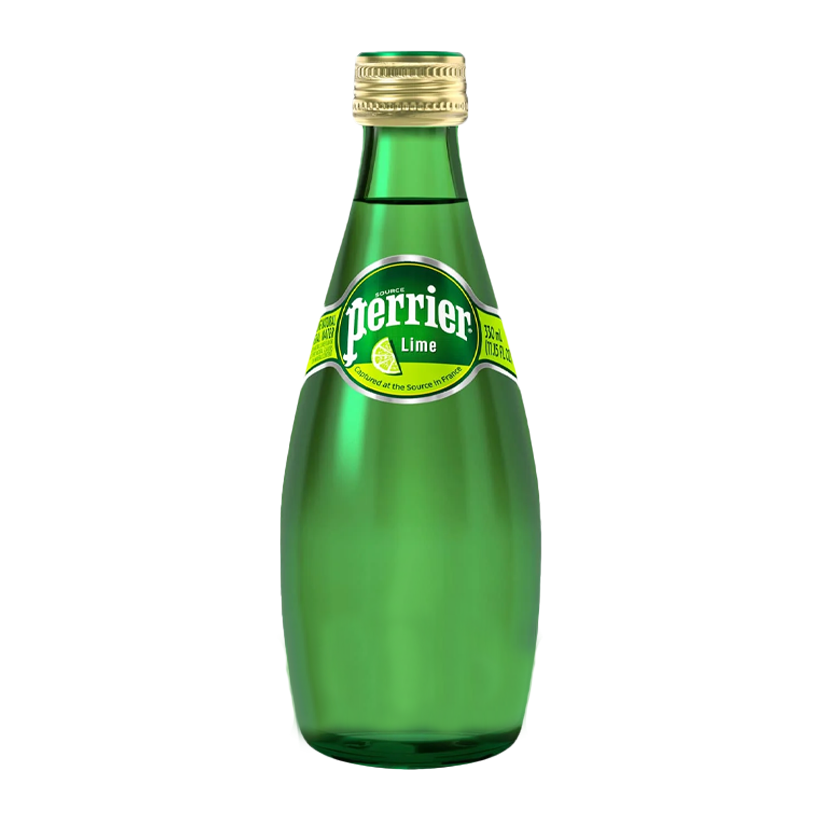 Вода Минеральная Perrier Lime Газированная Стекло 330ml - Retromagaz
